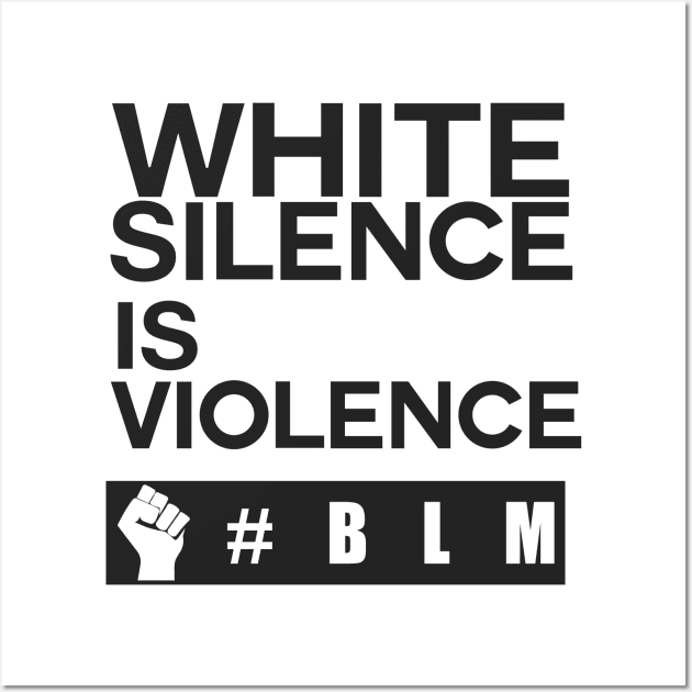 im black and im proud, white silence is violence black lives matter, i can't breathe, george floyd Wall Art by AzPro